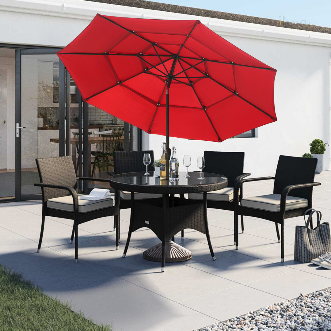 10Ft Patio Umbrella With Double Airvent